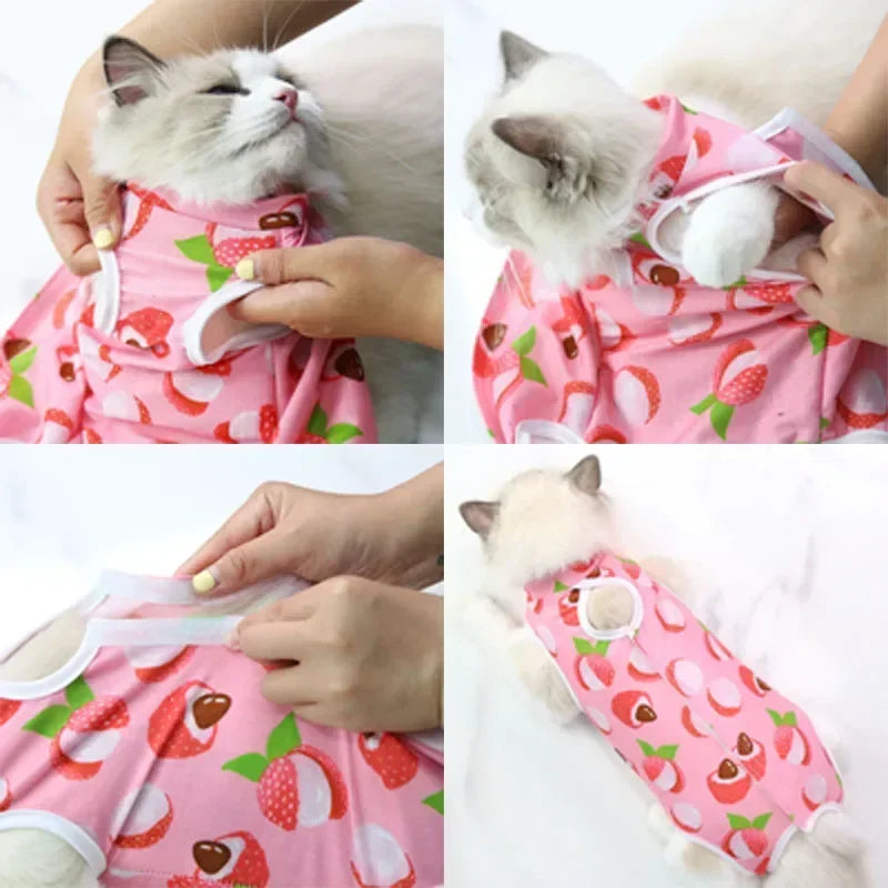 Cat Anti-licking Sterilization Clothes For Pet Surgery