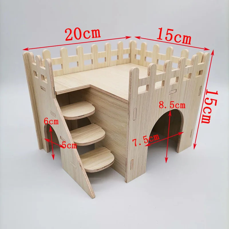Hamster Solid Wood Shelter House