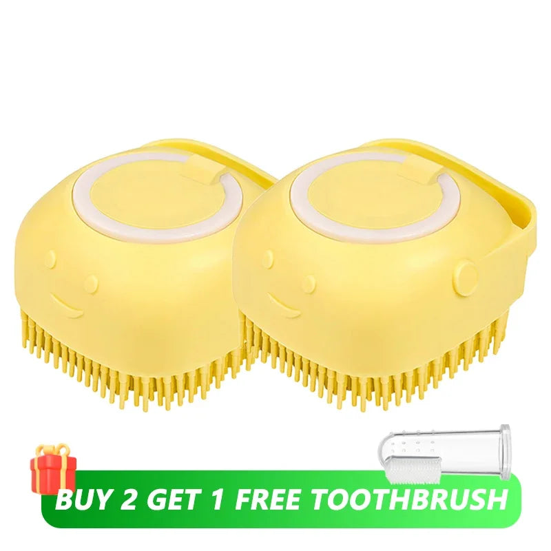 Dog Brush Soap Scrubber