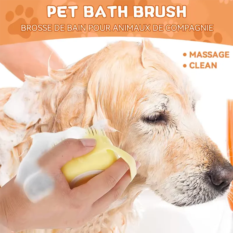 Bath Massage Brush for Dogs And Cats