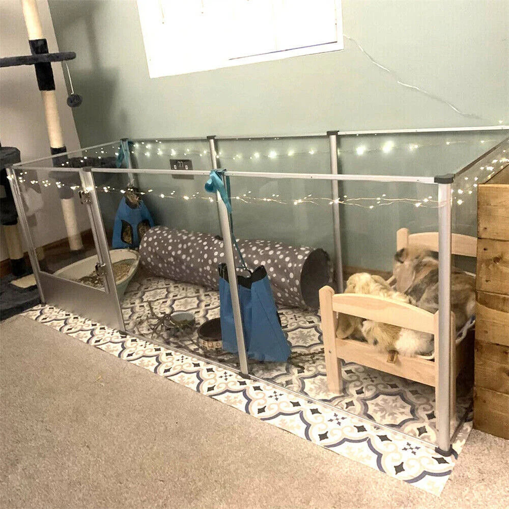 1Pc Large Acrylic Dog Playpen