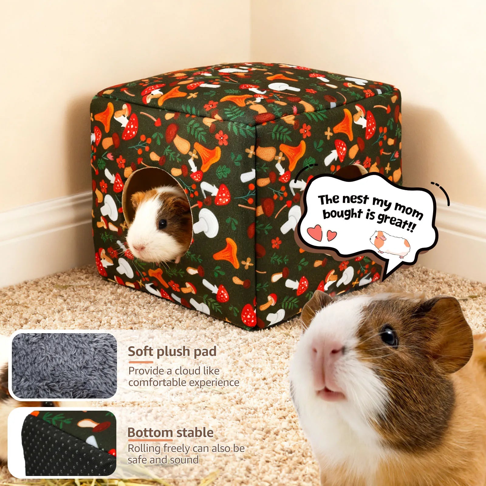 Guinea Pig House Bedding Cage