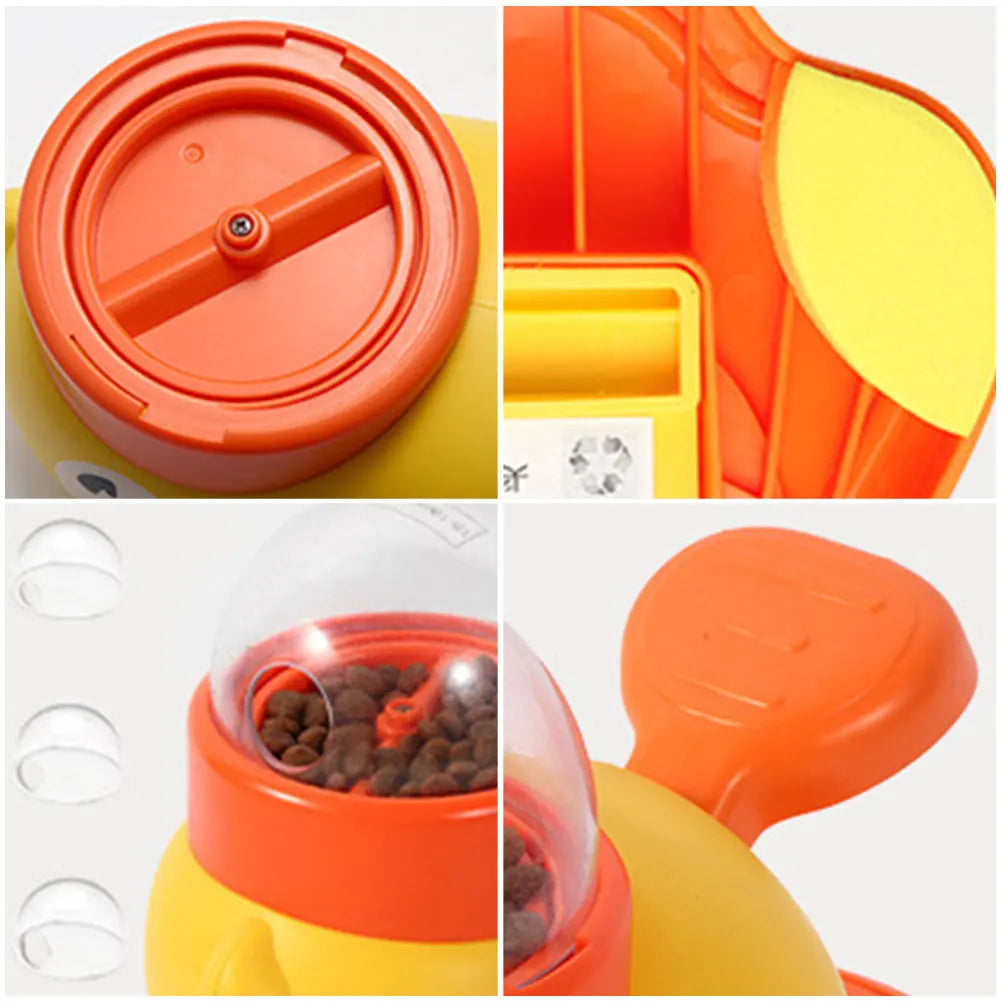 Dog Interactive Slow Feeder Duck-Shaped Treat Dispenser