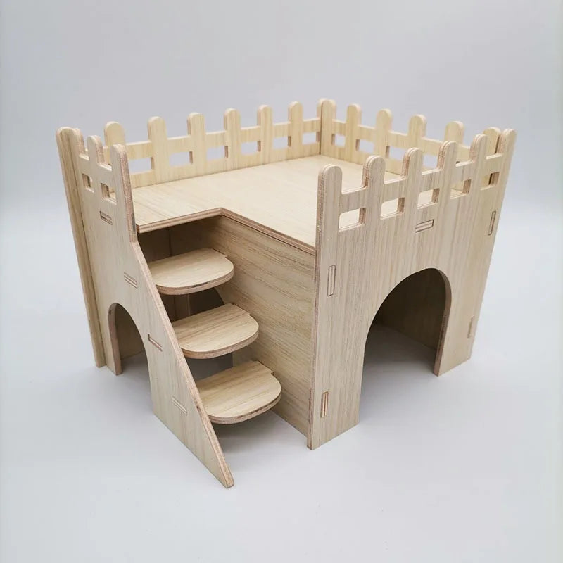 Hamster Solid Wood Shelter House
