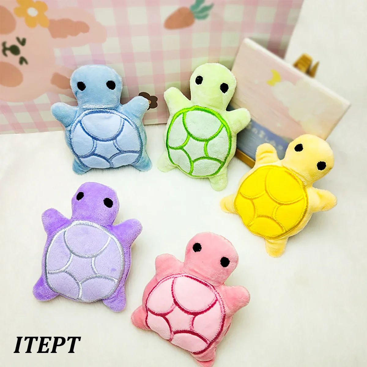 Dog Mini Turtle Plush Chew Toy