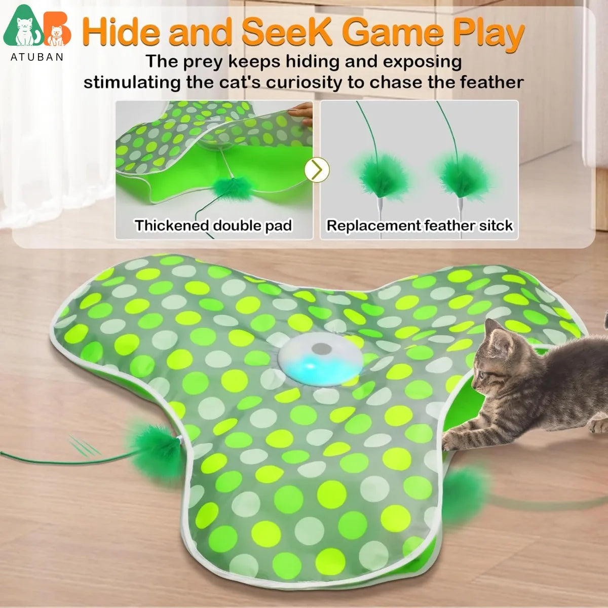Interactive Rechargeable,Moving Cat Toys