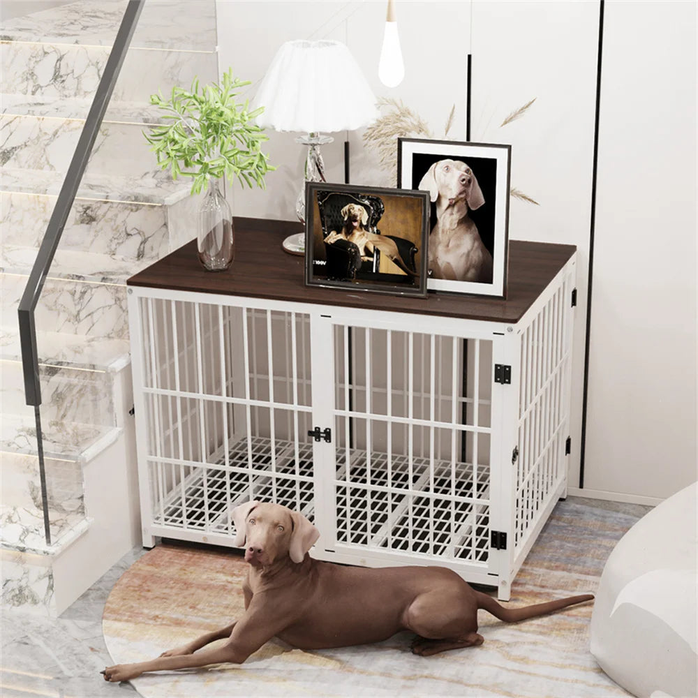 Large Wooden Indoor Dog Crate