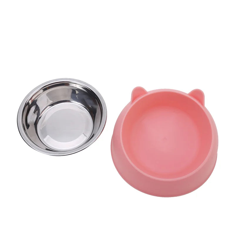 Stainless Steel Kitten Puppy Food Feeding Bowls