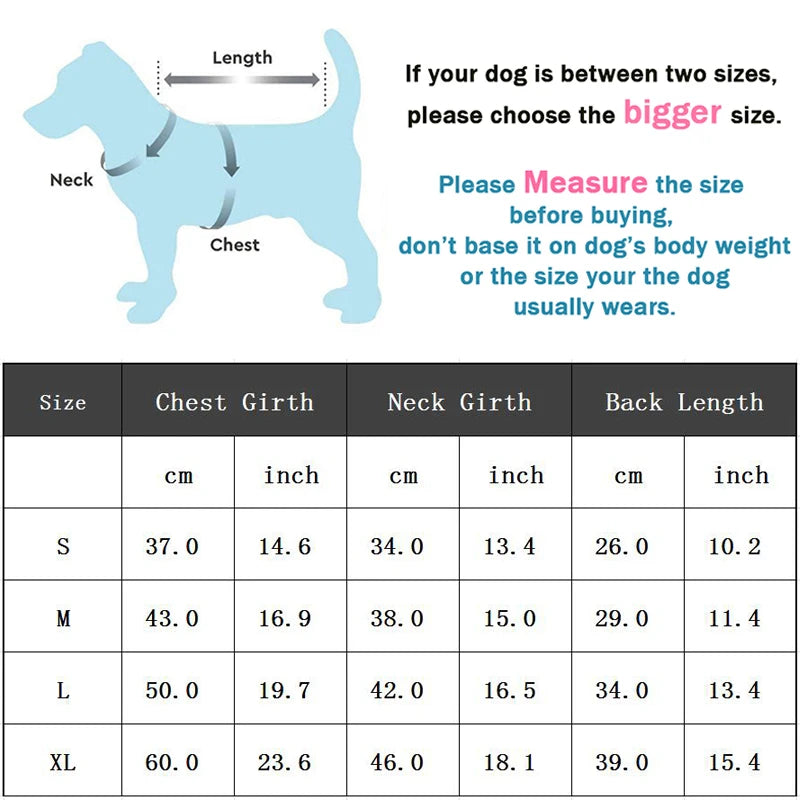 Fleece Dog Clothes For Small Medium Dogs