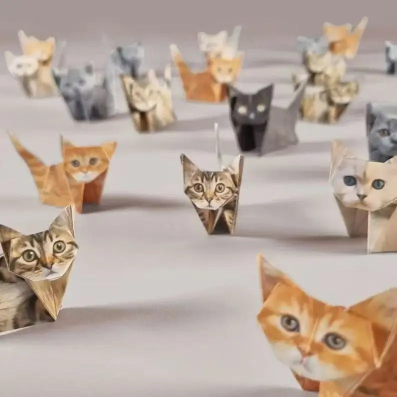 Creative Diy Paper Cats Handmade Origami