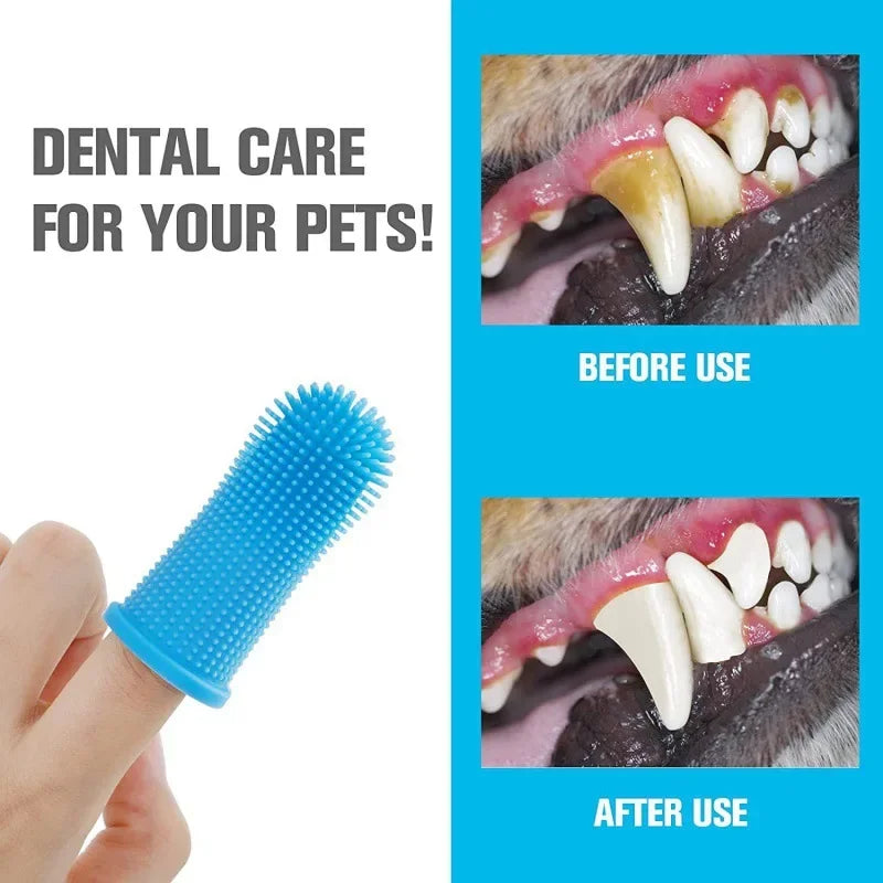 Dog & Cats Super Soft  Pet Finger Toothbrush
