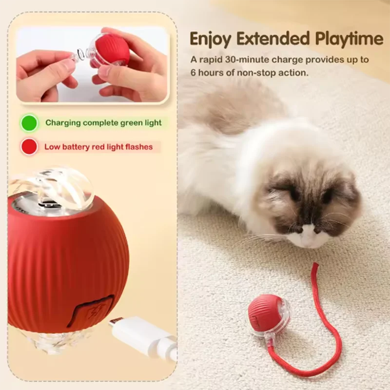 Intelligent interactive cat ball